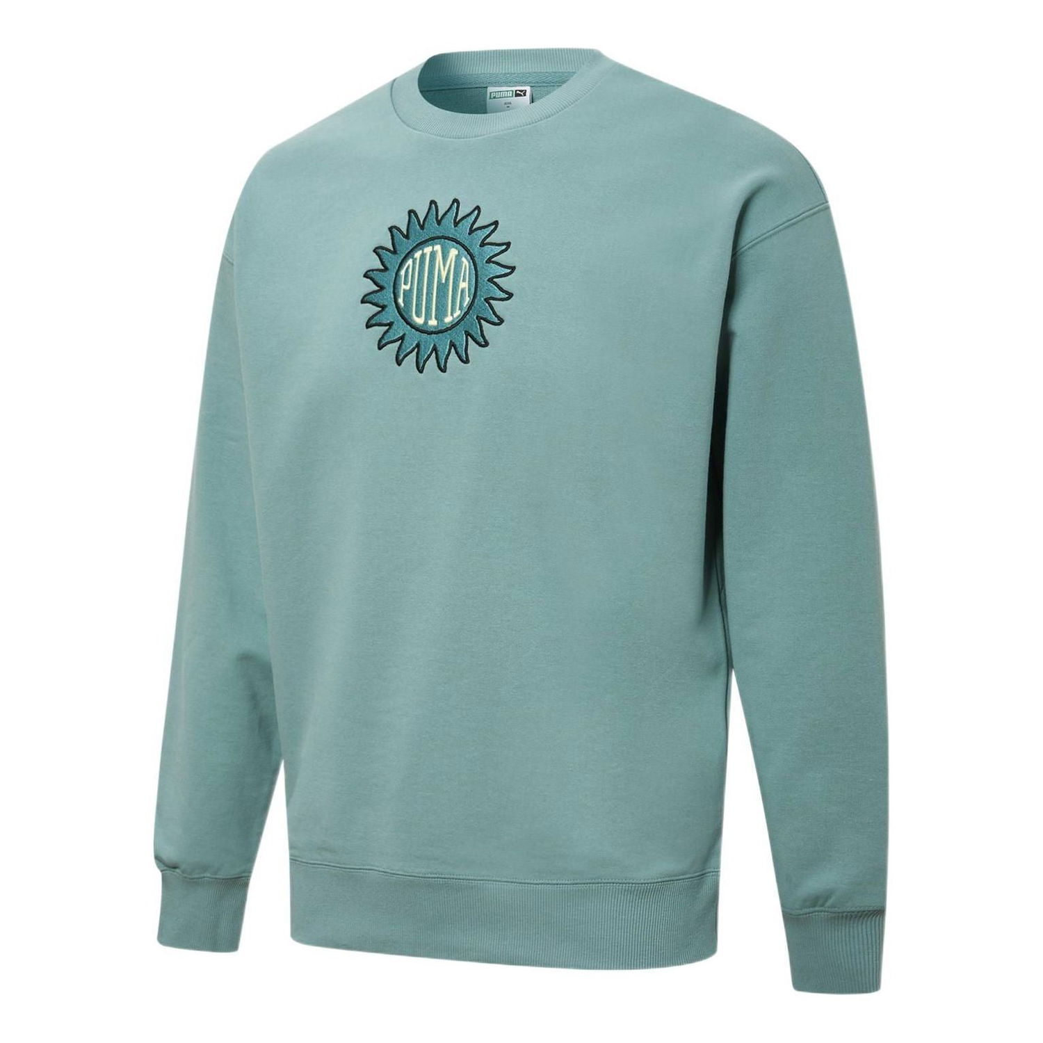 Пуловер Puma Downtown Graphic Crew Living Series Embroidered Knit Pullover Зелено | 533677-50, 0