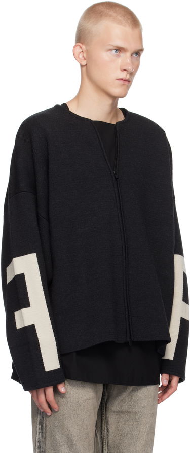 Пуловер Fear of God Fear of God Merino Full Zip Sweater Черно | FG24FW20-0172MER, 1