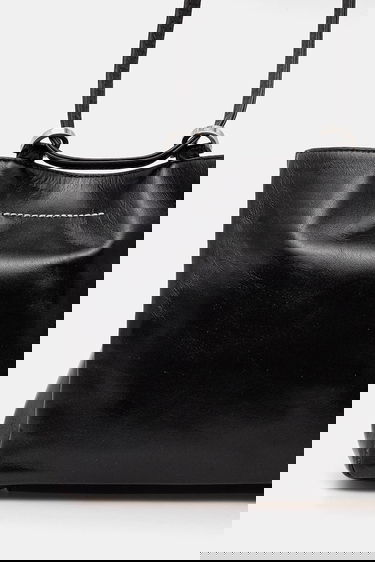 Голяма пазарска чанта Maison Margiela MM6 Maison Margiela Leather Tote Bag Черно | SB5ZH0021.P7187.T8013, 2