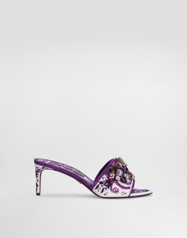 Dolce & Gabbana Brocade Jewel Embroidered Mules