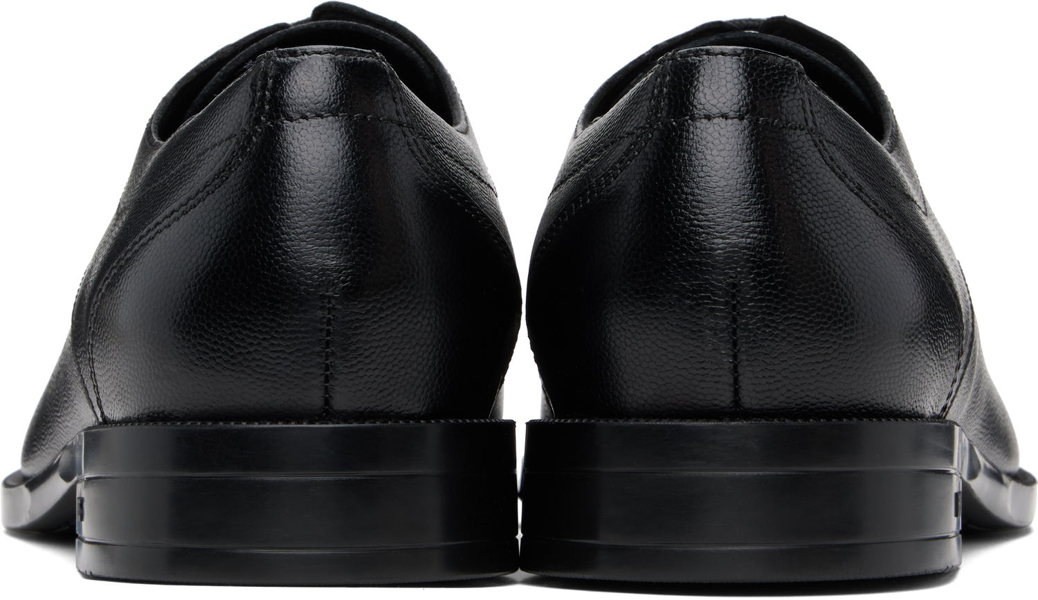 Облекло BOSS BOSS Leather Derbys Черно | 50536145, 1
