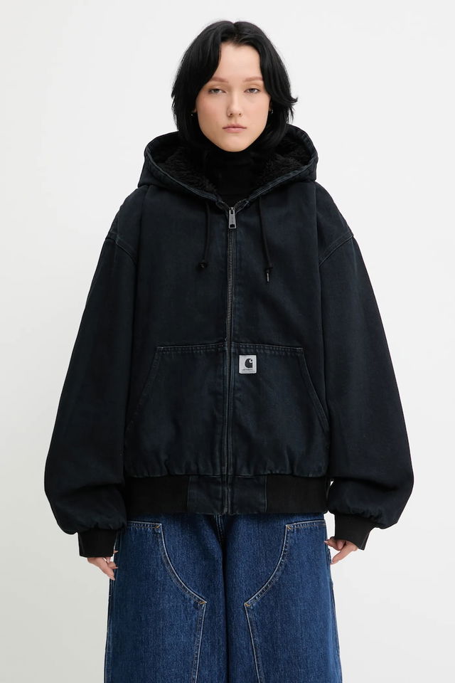 Oversize Full-Zip Sherpa-Lined Hooded OG Active Jacket
