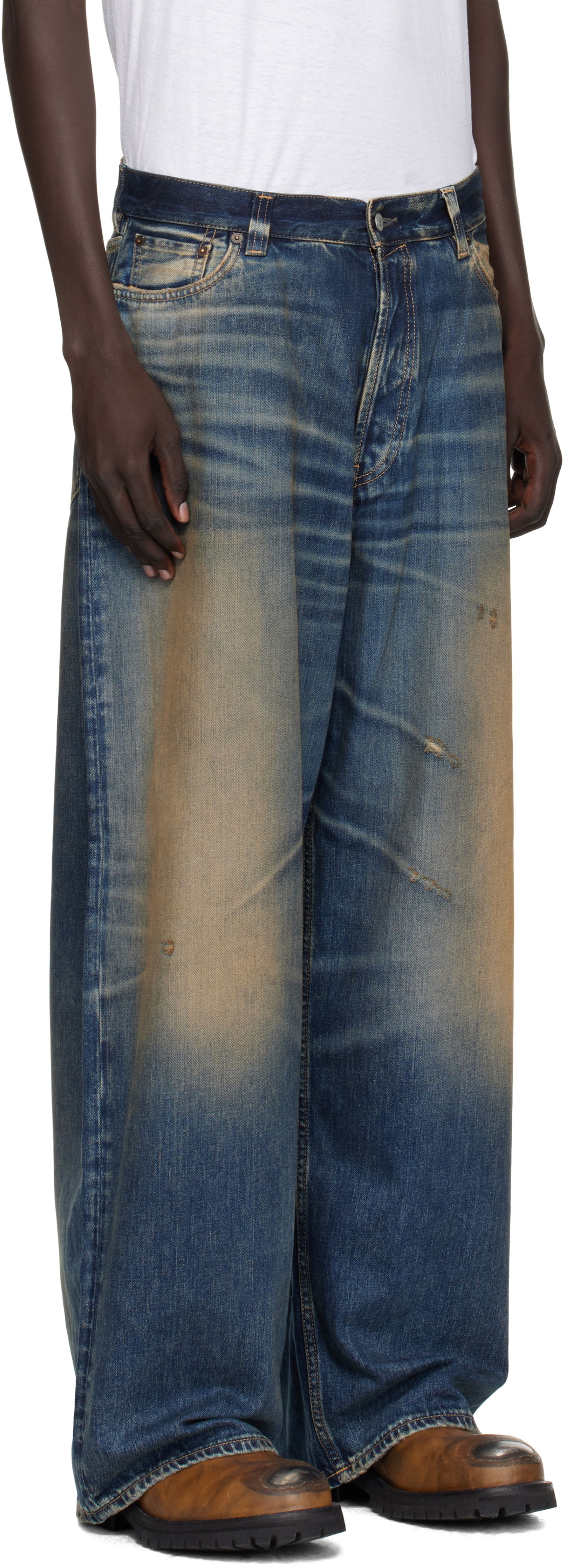 Дънки Acne Studios Acne Studios Loose Fit 2023 Jeans Синьо | C00094-, 1