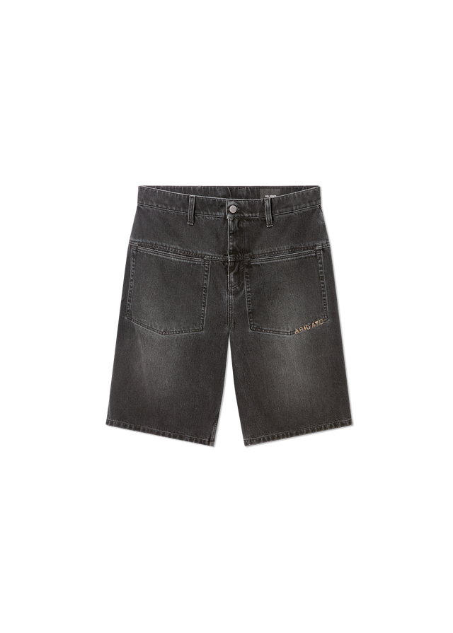 Invert Denim Shorts with Patch Pockets