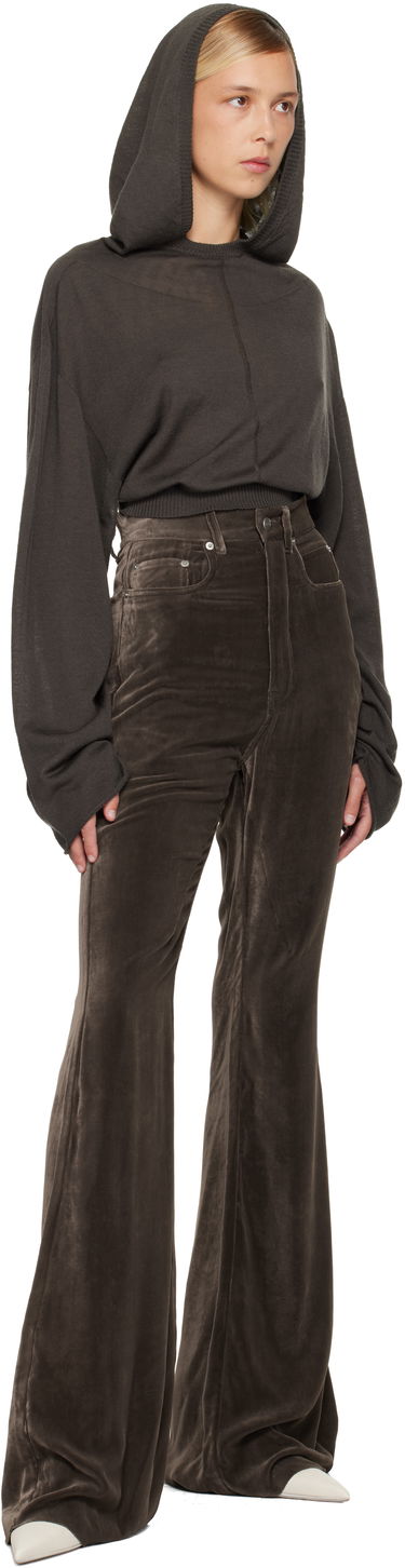 Панталони Rick Owens Concordians Bolan Bootcut Trousers Кафяво | RP02E4329 V, 3