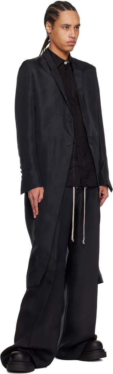 Панталони Rick Owens Rick Owens Hollywood Bela Wide Leg Trousers Черно | RR01E5366 SG, 3