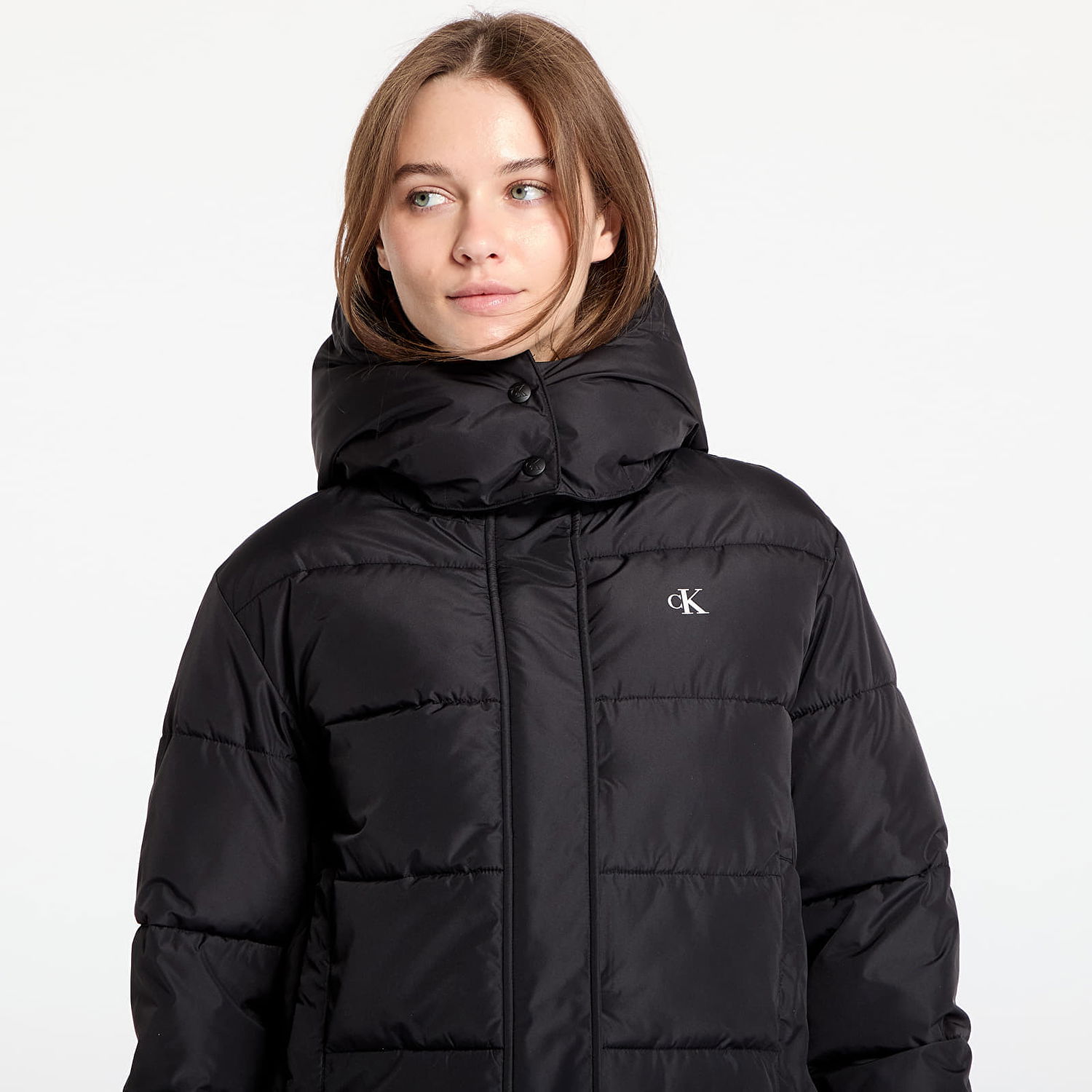 Пухо яке CALVIN KLEIN Matte Monologo Jacket Black Черно | J20J224119 BEH, 1