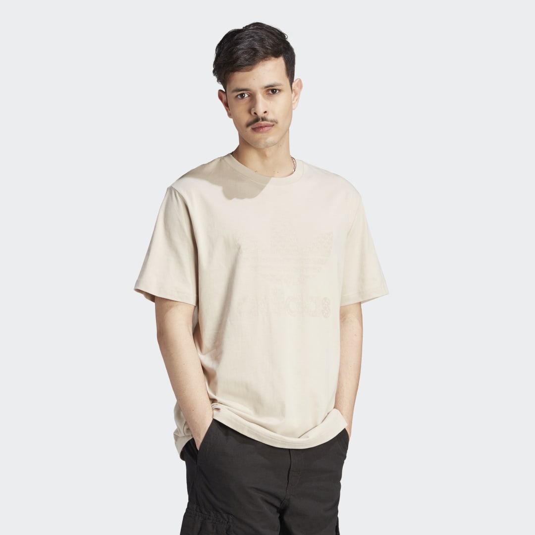 Тениска adidas Originals Graphics Monogram Tee Бежово | IJ7462, 1
