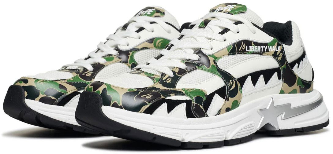 Кецове и обувки BAPE LBWK Shark Sta Бяло | 0ZXSHM191922N, 1