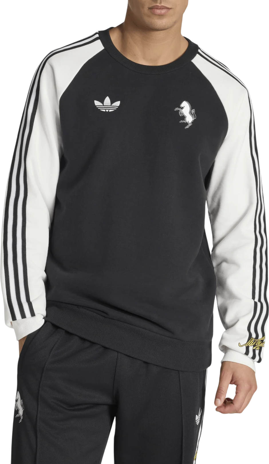 Суитчър adidas Originals Originals FC Juventus Turin Ferrari Crewneck Sweatshirt Черно | kb4449, 1