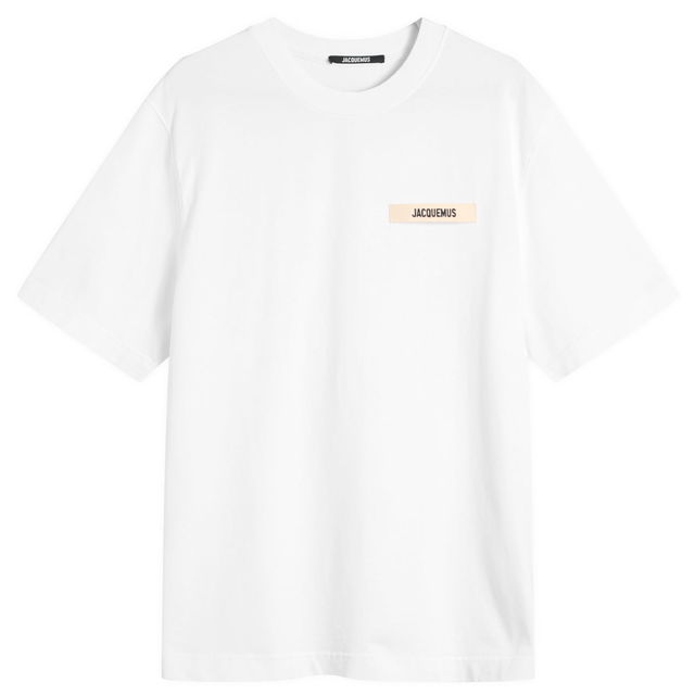 Jacquemus Grosgrain Logo T-Shirt, Size Large