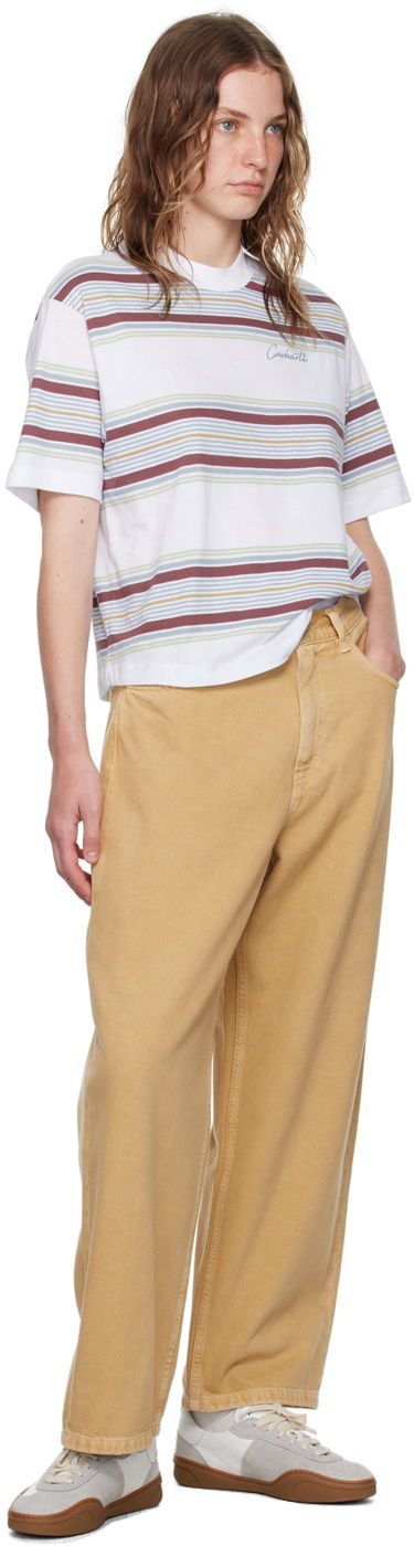 Дънки Carhartt WIP Relaxed Fit Jeans Бежово | I033746 1YH4J, 3