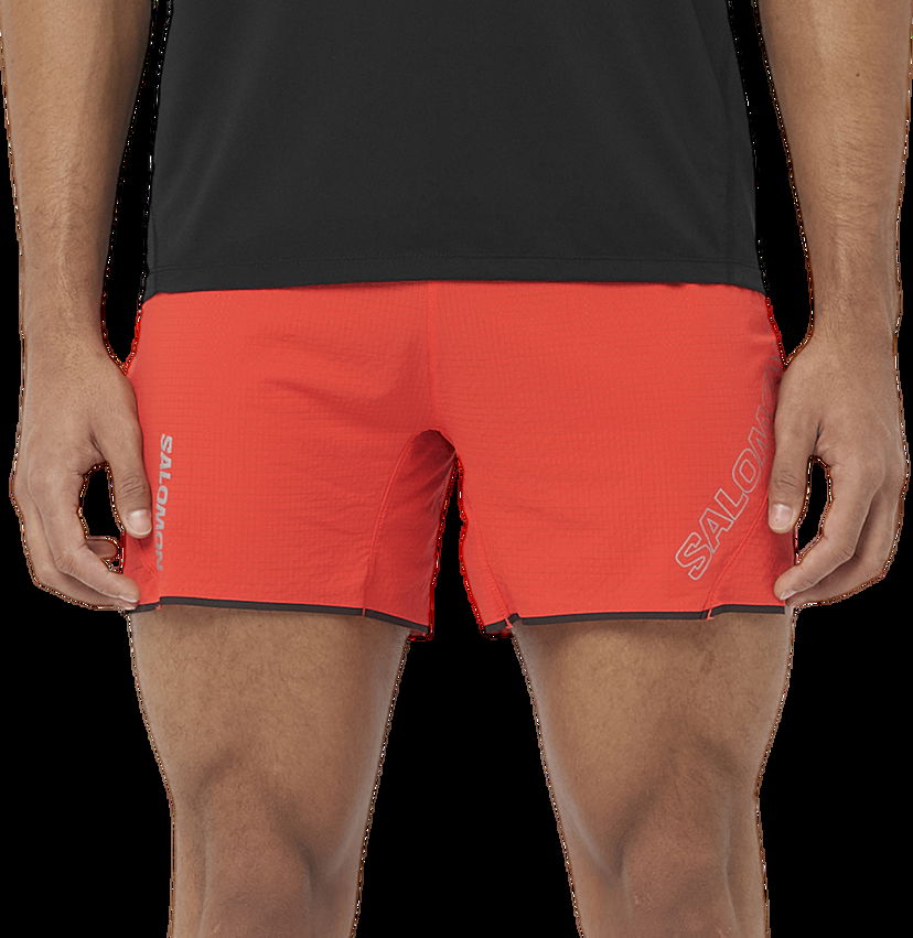 Къси панталони Salomon SENSE AERO 5 SHORTS Червено | lc2275000