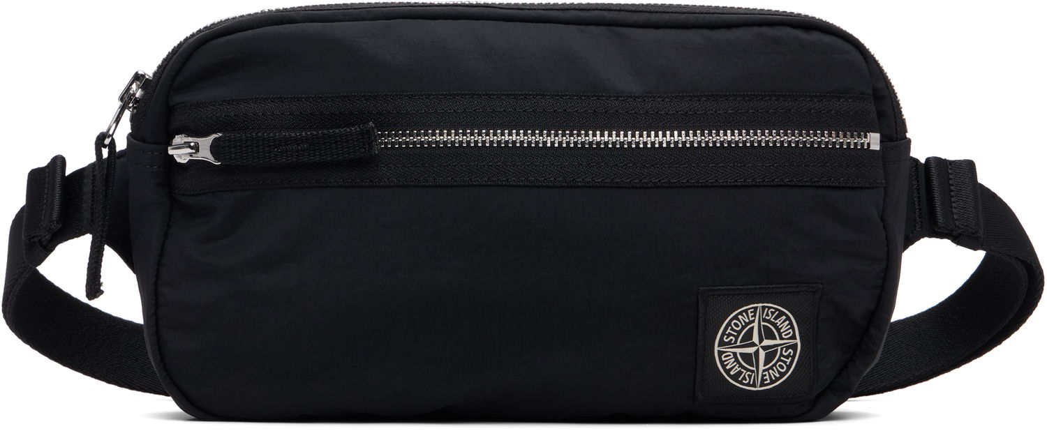 Чанта за кръста Stone Island Stone Island Coated Nylon Belt Bag Черно | K2S15 9200016 S0251, 0