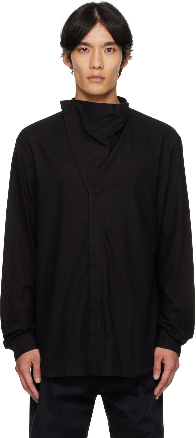 Риза Rick Owens Rick Owens Concordians Island Shirt Черно | RU02E1299 FLW