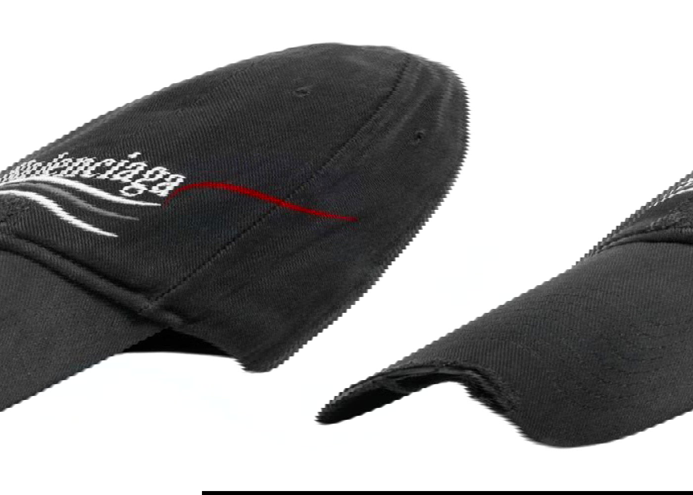 Шапка с козирка Balenciaga Political Campaign Distressed Cap Черно | 673320410B20107, 0