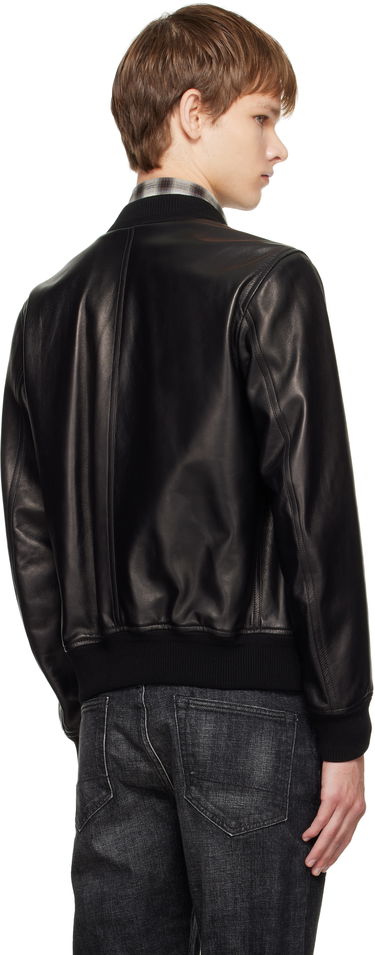 Яке бомбър Tom Ford TOM FORD Shiny Nappa Plonge Leather Bomber Jacket Черно | LBS029-LMN029, 2