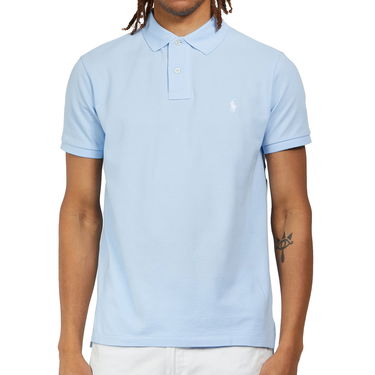 Поло тениска Polo by Ralph Lauren Custom Slim Fit Mesh Polo Shirt Синьо | 710782592013, 0