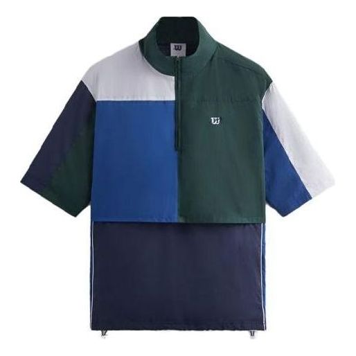 Ветровка KITH KITH For Wilson Court Panelled Windshirt Синьо | KHM031568-478, 0