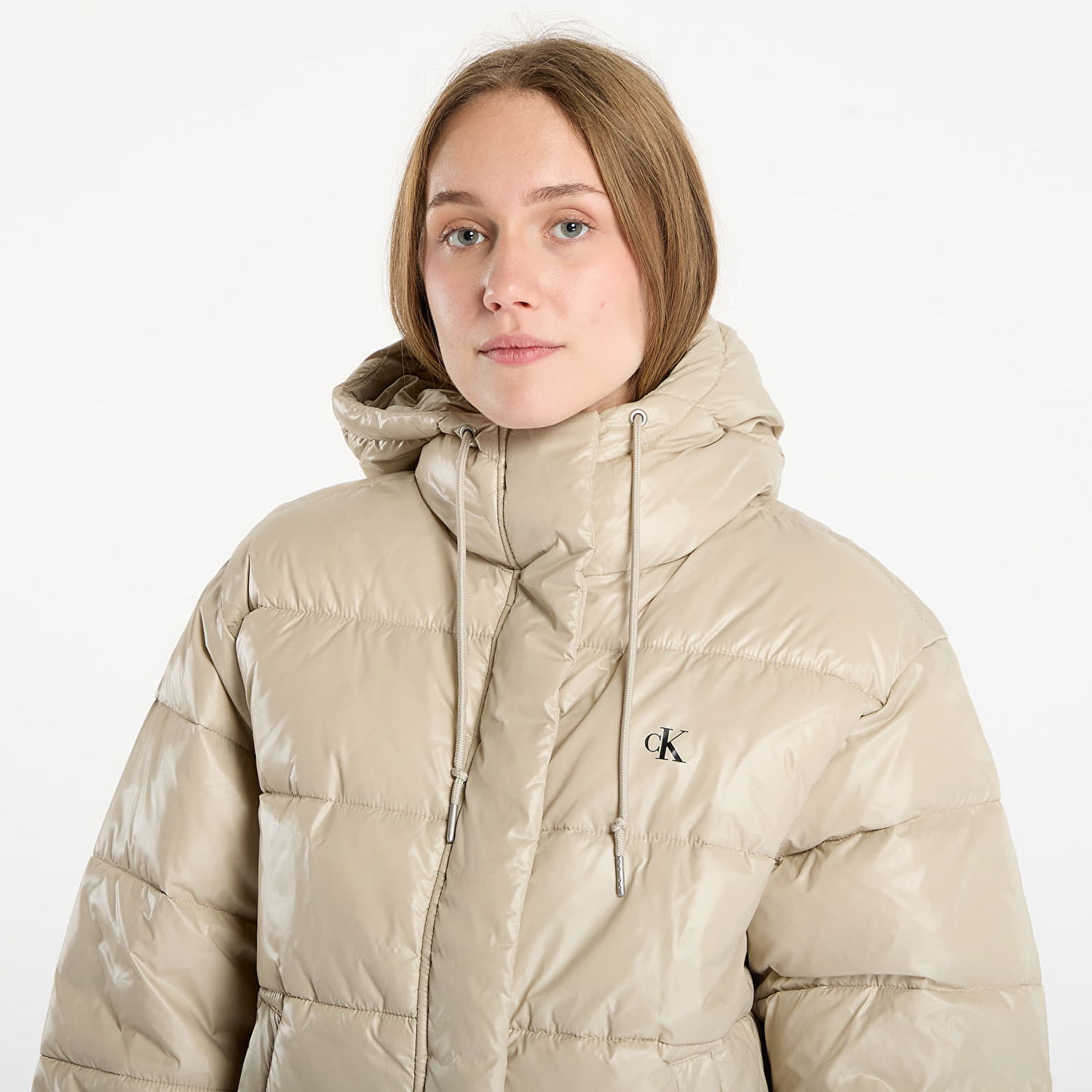 Пухо яке CALVIN KLEIN Calvin Klein Jeans Shine Puffer Jacket Бежово | LV047D505G NSU, 1
