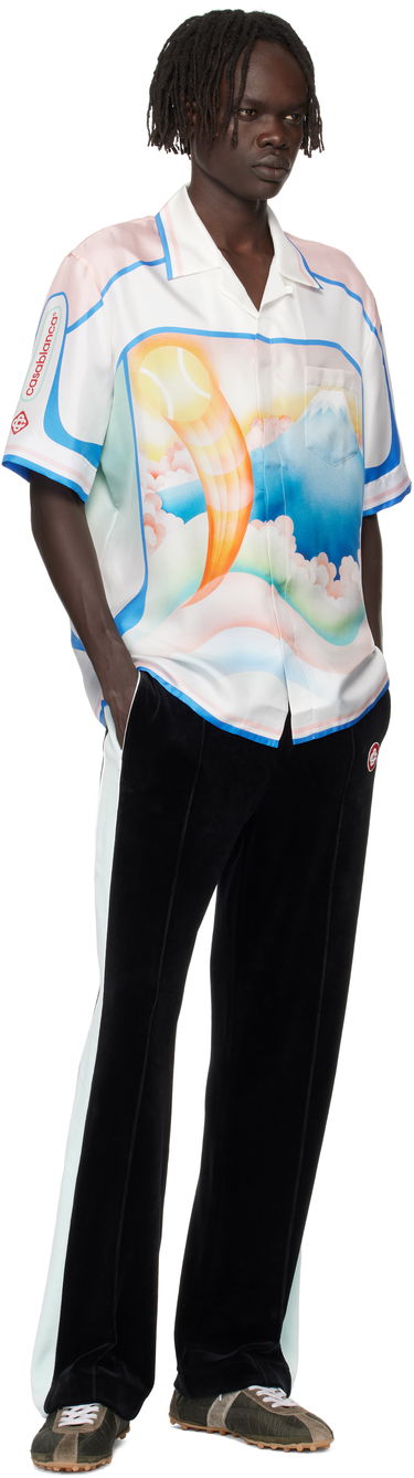 Риза Casablanca Casablanca Fuji Dream Silk Resort Shirt Бяло | MPF25-SH-003-03, 3