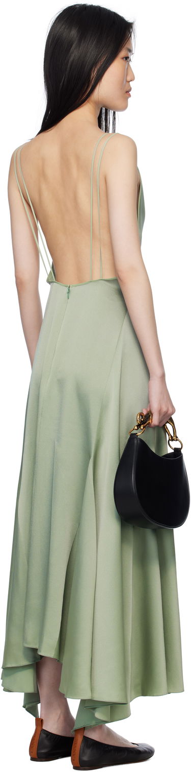 Pокля LANVIN Lanvin Silk Bowling Midi Dress Зелено | RW-DR0082-3421-P25, 2