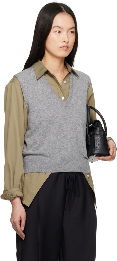 Пуловер Maison Margiela Maison Margiela Knit Vest Сиво | S51FB0077 M13090, 1