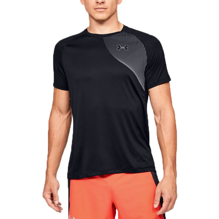 Тениска Under Armour Men's Running T-Shirt Черно | 1353467-001, 0