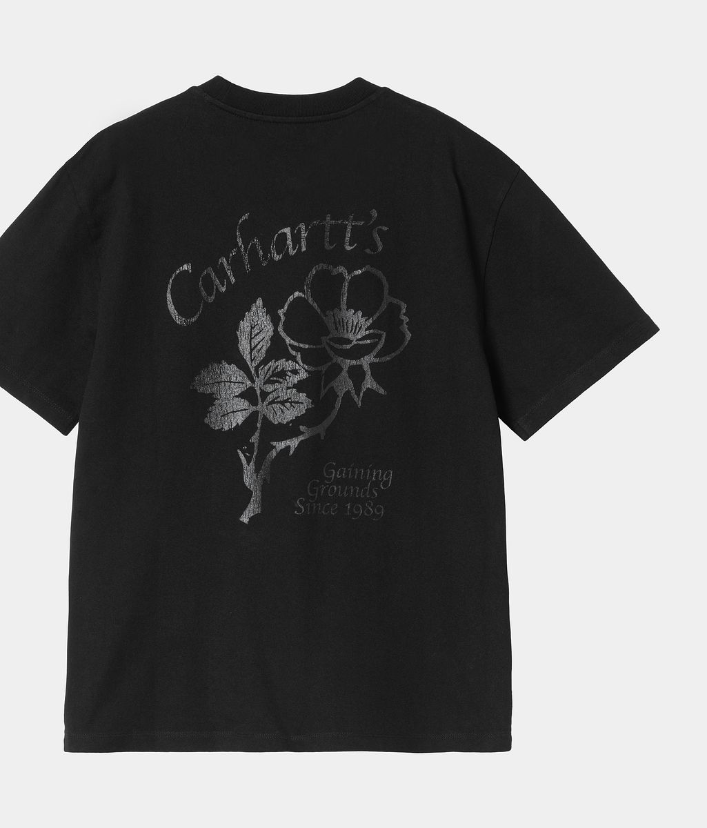 Тениска Carhartt WIP Women's Short Sleeve Flourish T-Shirt Черно | I035542_8, 1