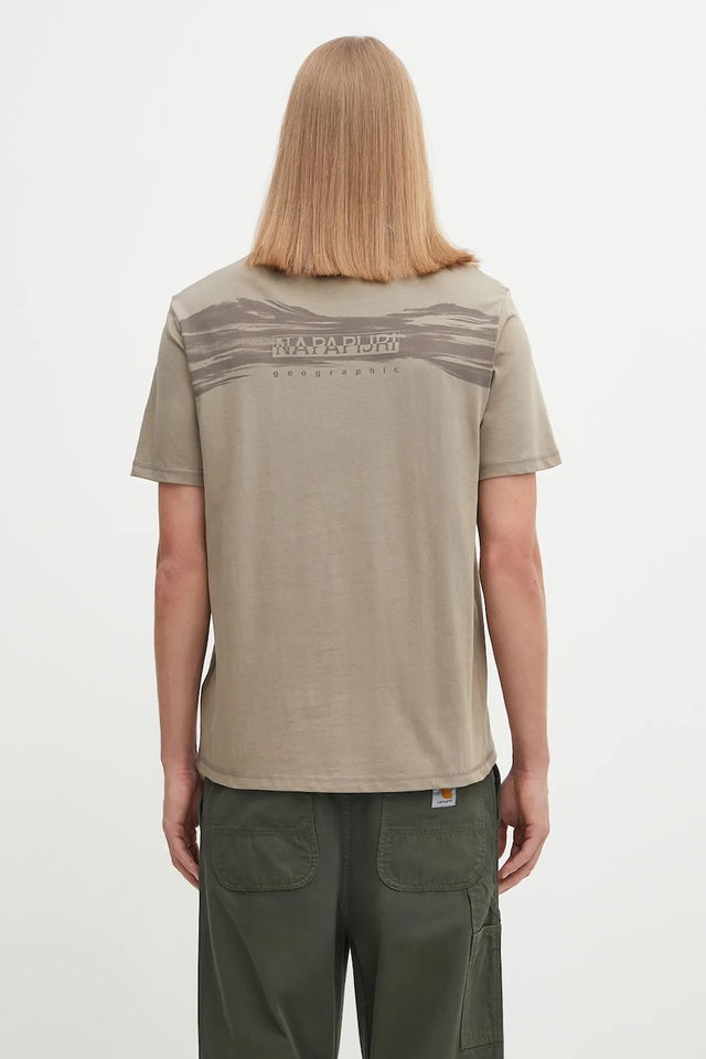 Cotton T-shirt S-Back Graphic