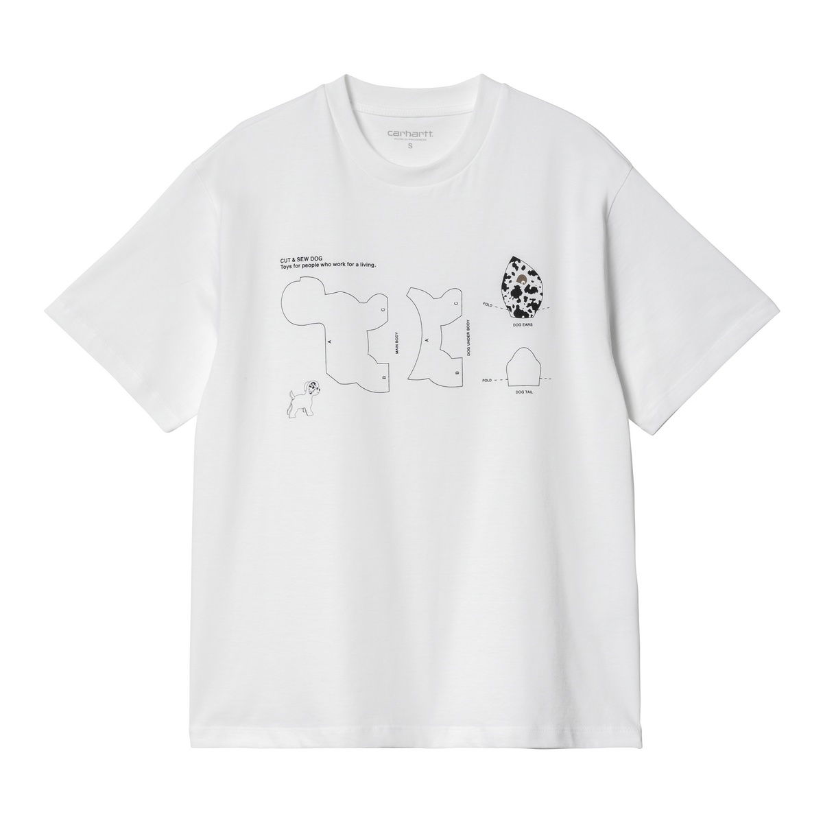 Тениска Carhartt WIP Cut & Sewn Dog T-Shirt Бяло | I032891_02_XX, 1