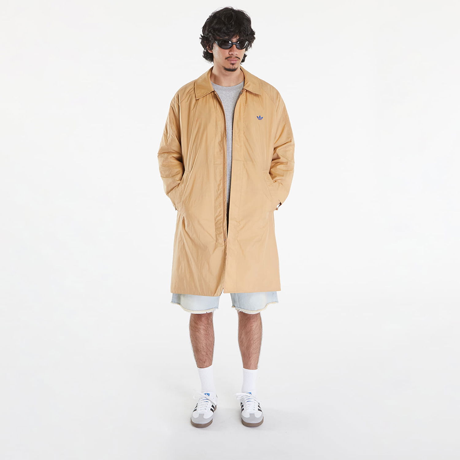 Яке adidas Originals Wales Bonner x Reversible Mac Beige/ Navy Blue Бежово | IW3600, 0
