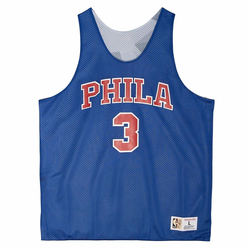 Фланелка Mitchell & Ness Philadelphia 76ers Allen Iverson Reversible Mesh Tank Синьо | TMTK3208-P76YYAIVROYA