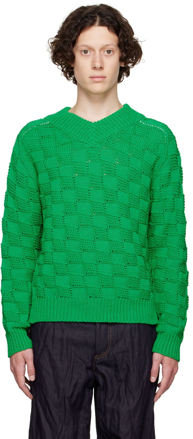 Пуловер Bottega Veneta Nylon Sweater Зелено | 698316 V1WX0, 0