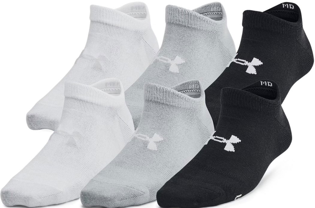 Чорапи Under Armour Essential No Show Socks 6-Pack Сиво | 1382610-004, 0