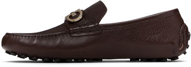 Кецове и обувки FERRAGAMO Leather Driver Loafers Кафяво | 758350 20983007, 2
