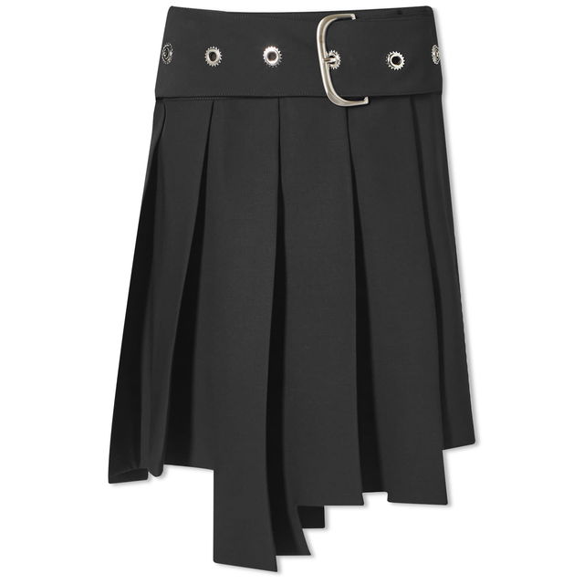 Pleated Asymetric Skirt