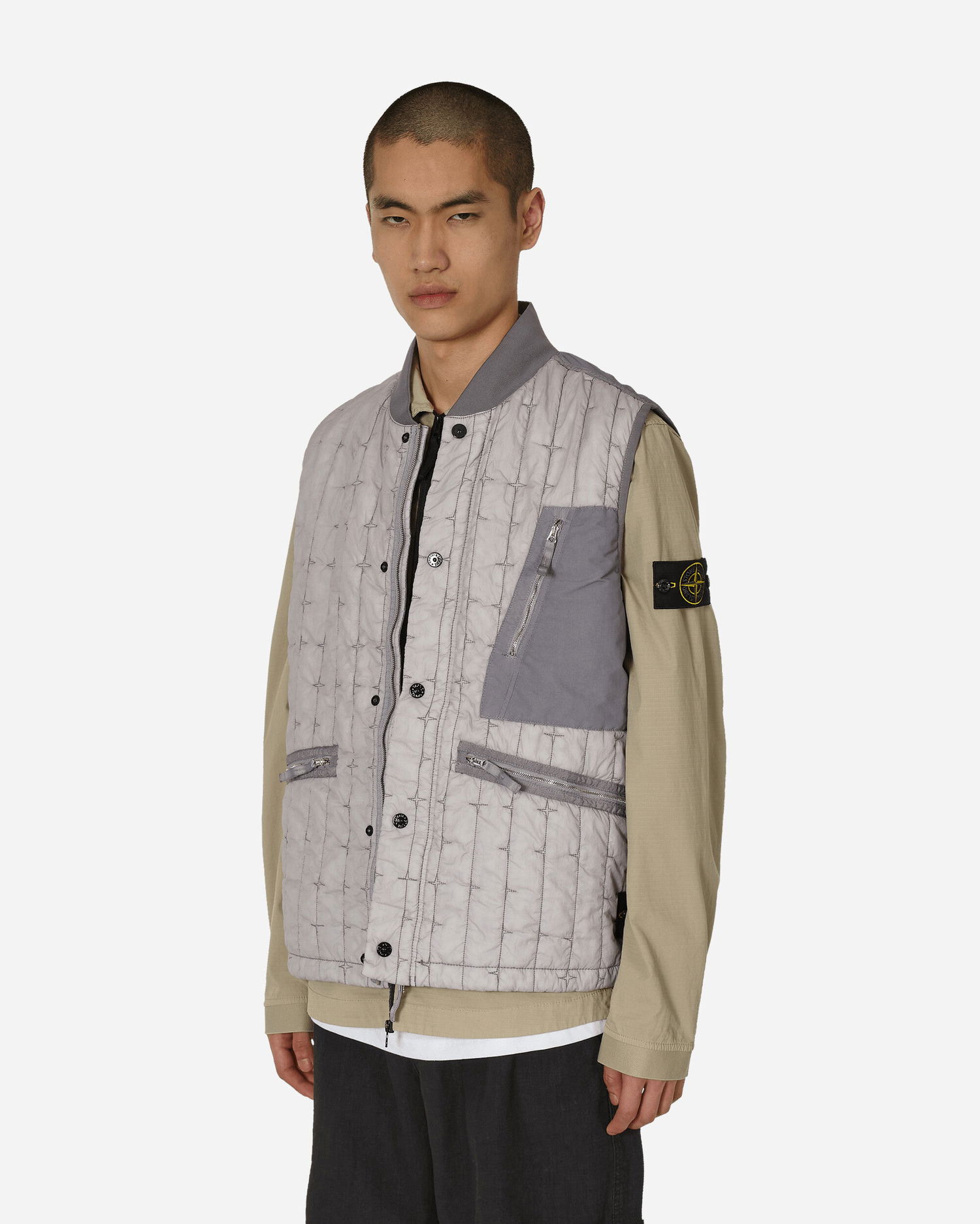 Жилетка Stone Island Quilted Nylon Stella Primaloft-TC Vest Сиво | 8015G0231 V0064, 0