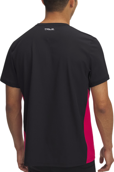 Тениска Under Armour Trail Run Zip Short Sleeve T-Shirt Черно | 1389808-001, 1