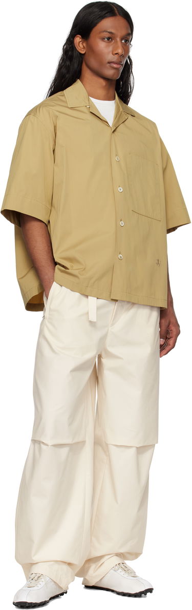 Риза Jil Sander Jil Sander Cotton Poplin Shirt Бежово | J47DL0166_J45292, 3