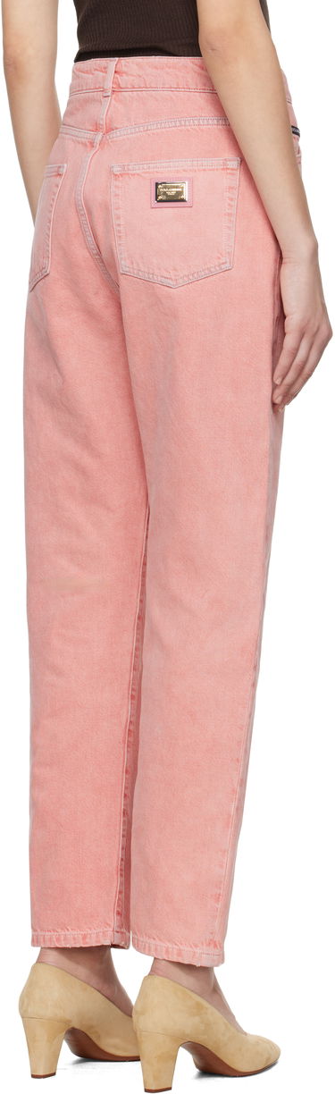 Дънки Dolce & Gabbana Dolce&Gabbana Five-Pocket Regular Waist Jeans Розово | FTC7CD G8MT5, 2