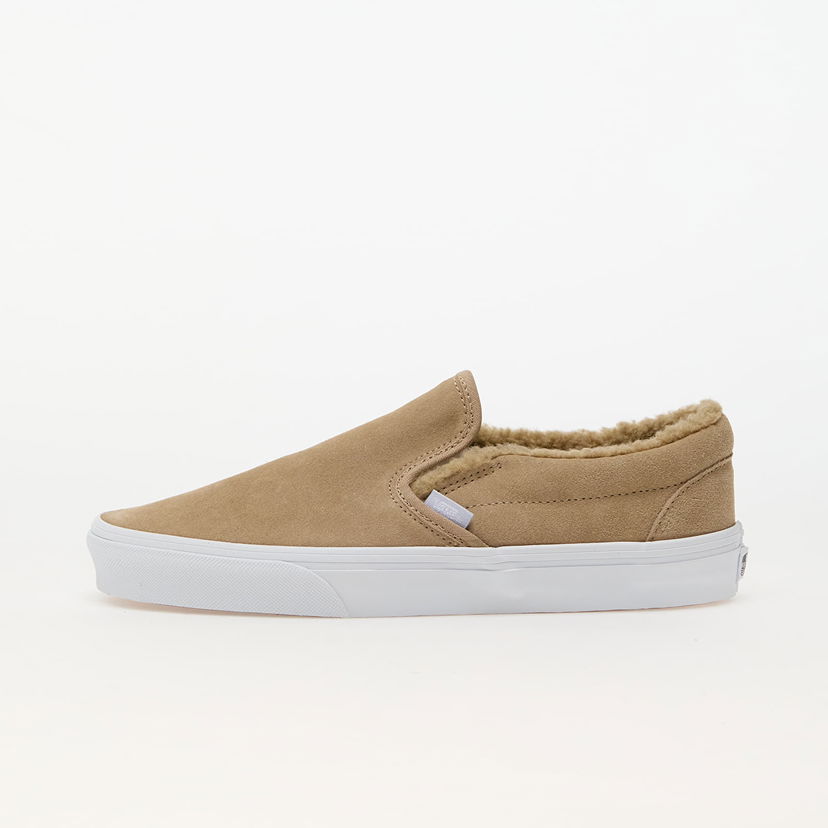 Кецове и обувки Vans Classic Slip-On Cozy Кафяво | VN0A2Z41DFN1