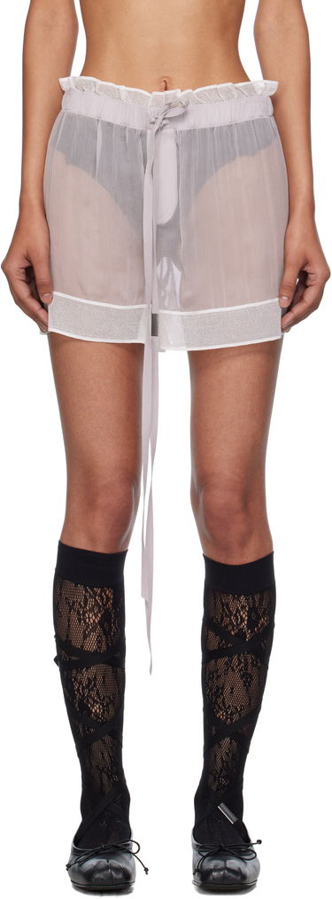 Къси панталони Ann Demeulemeester Ann Demeulemeester Gilla Lace Boxer Shorts Сиво | B0012822-FA608-050, 0