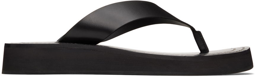 Облекло The Row The Row Ginza Platform Flip-Flop Sandals Черно | F1159-L52, 0