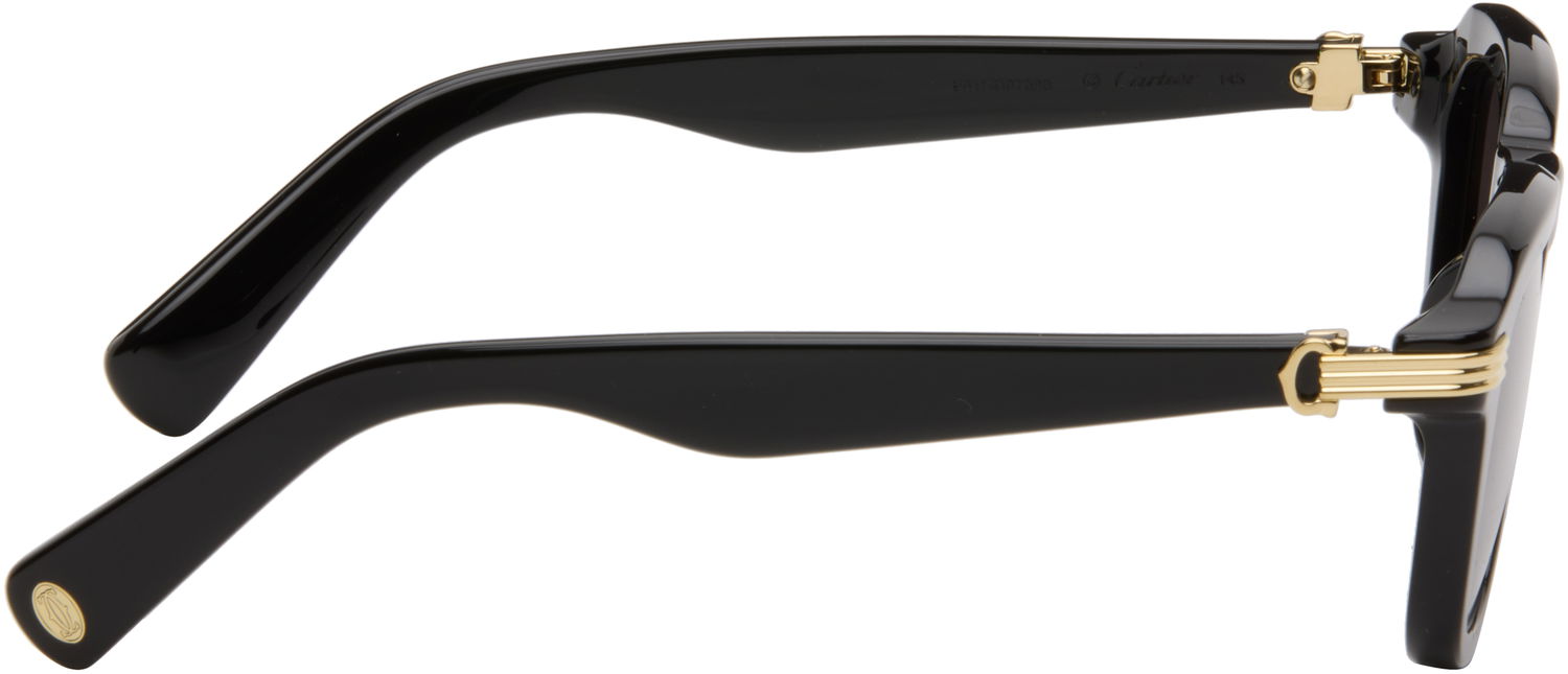 Слънчеви очила Cartier Première Square-frame Sunglasses with Gold-tone Accents Черно | CT0536S-001, 1