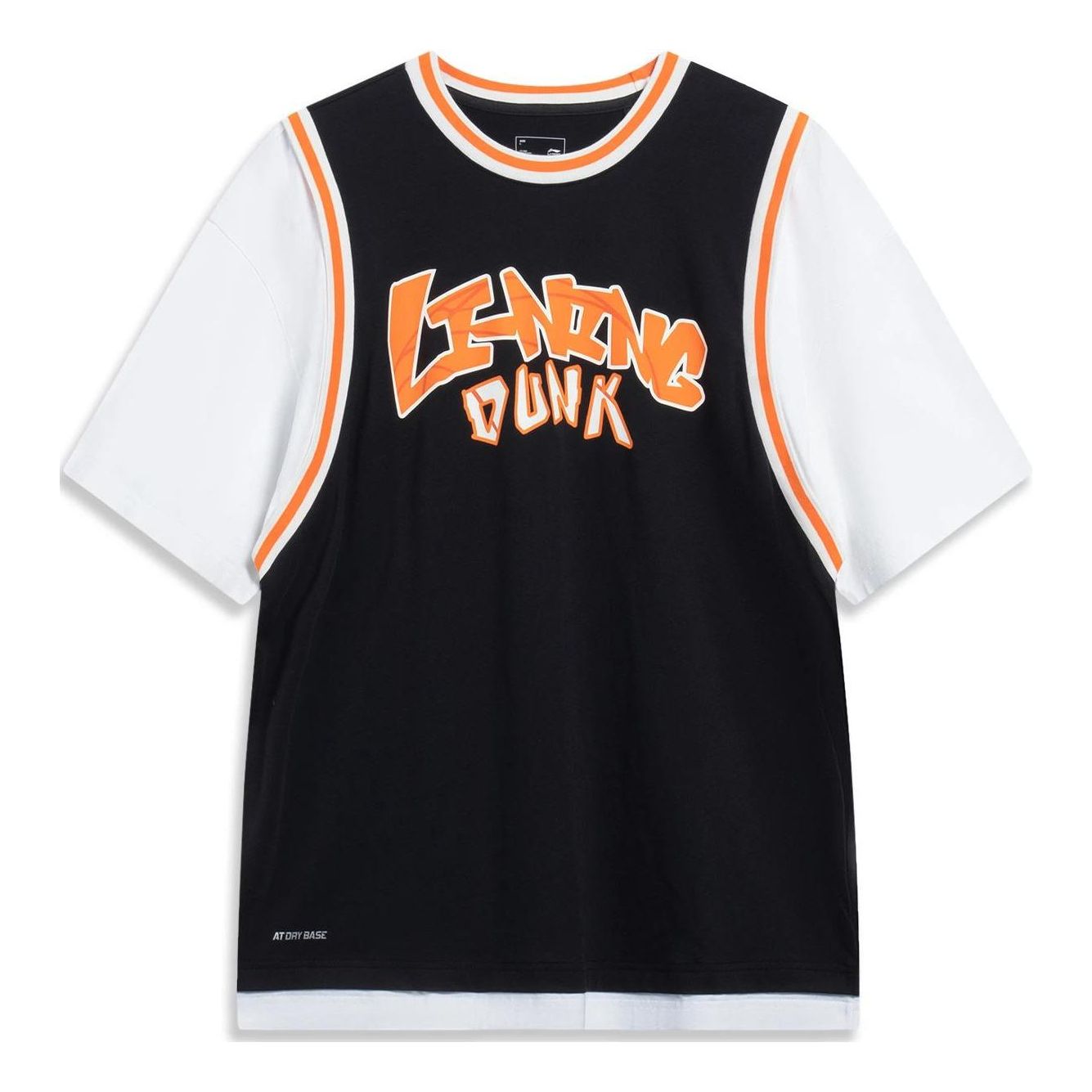 Фланелка Li-Ning Hoops Graphic Faux Two Piece T-shirt Черно | AHST573-1, 0