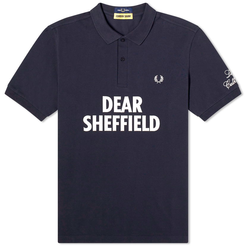 Поло тениска Fred Perry Corbin Shaw Dear Sheffield Polo Shirt Тъмно синьо | SM7181-608