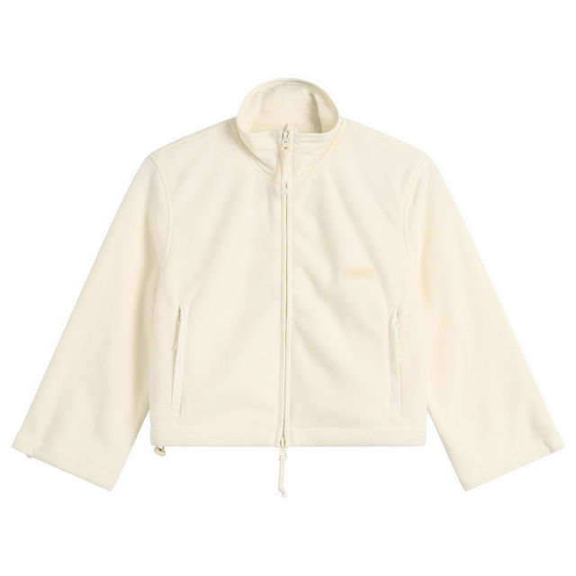 Fleece Lounge Shrunken Zip Up Jacket