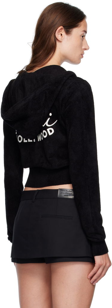Суитчър AMIRI AMIRI 'Club AMIRI' Cropped Zip-Up Hoodie Черно | AWKNHD1010, 2