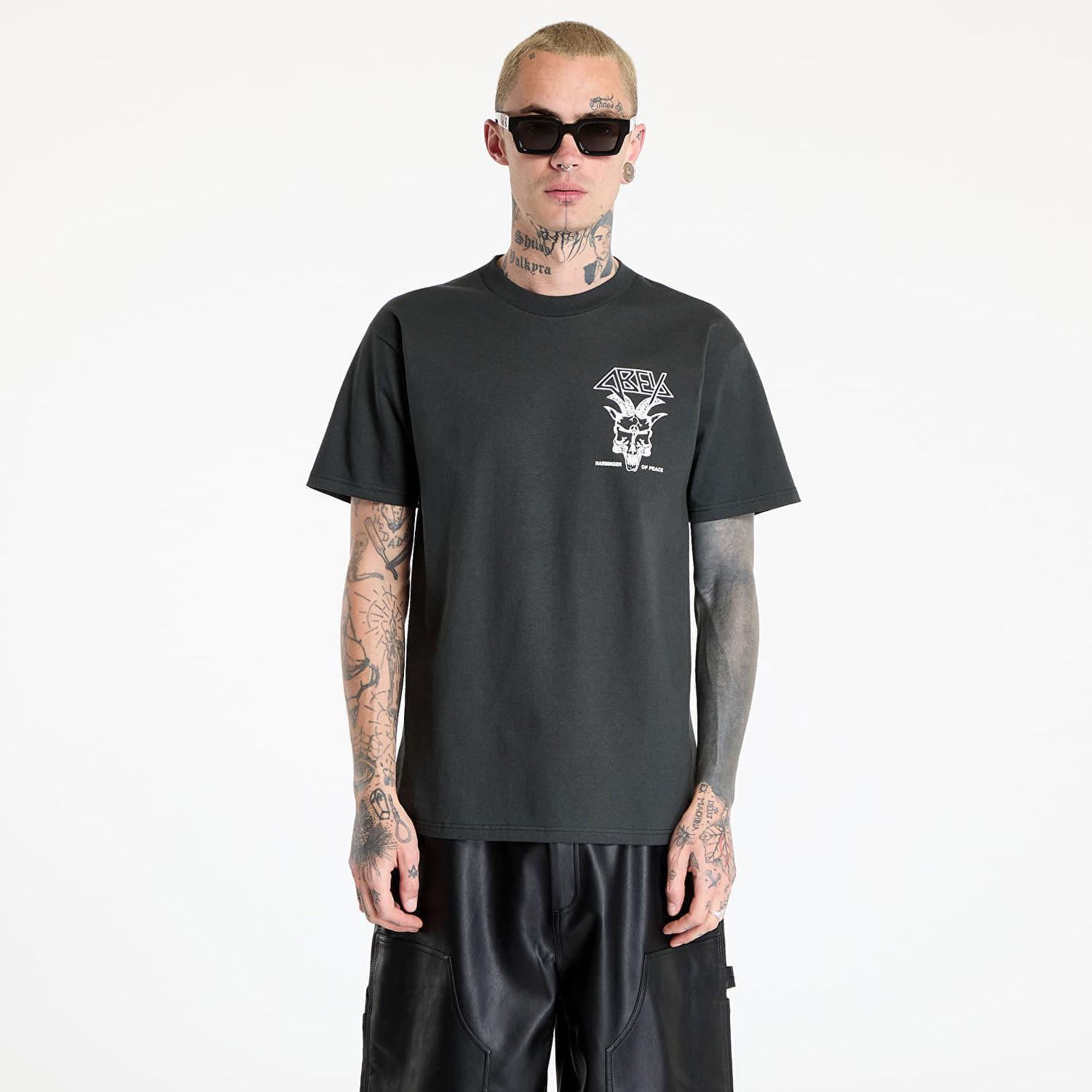 Тениска OBEY OBEY Harbinger Of Peace Graphic Tee Черно | 165264144, 0